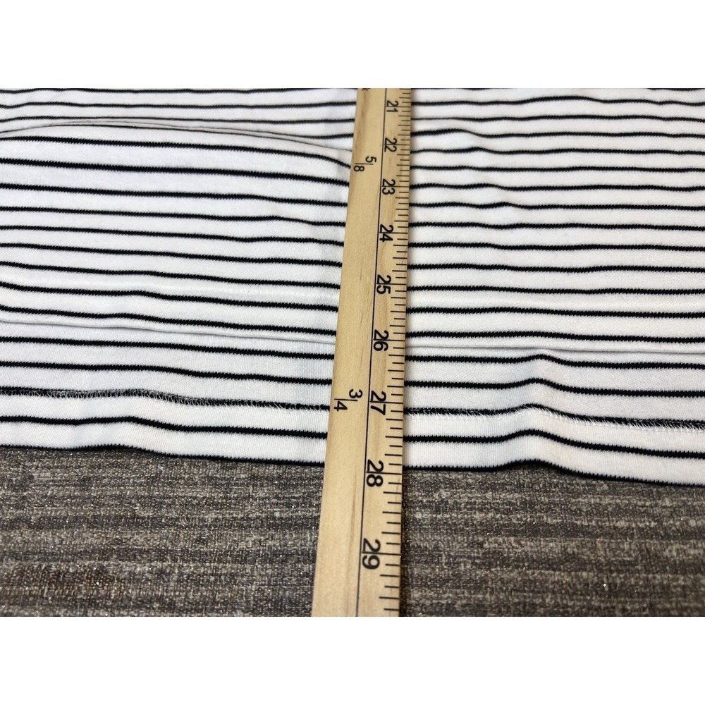 Polo Ralph‎ Lauren Shirt Mens Large Custom Fit Striped Cotton White Navy Blue - Picture 7 of 8